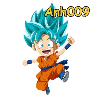 0️⃣ 5ff333d9 Goku Dragon Ball Anh009 Anime, Cartone animato, Dragon Ball, Goku, Personaggio, Super Saiyan telegram sticker