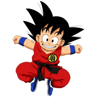 ☺️ 8782e8f9 Goku Dragon Ball Goku, Dragon Ball, Anime, Cartone animato, Bambino, Arti marziali, Rosso, Bambino telegram sticker