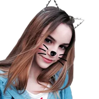 😽 170630db Selfie, Chat, Filtre, Fille, Femme, Portrait telegram sticker