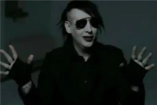 ๐ 847073b4 Marilyn Manson Marilyn Manson, singer, rock star, celebrity, music whatsapp sticker