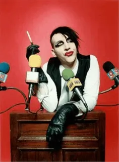 ๐ 8662c39f Marilyn Manson musician, celebrity, singer, gothic, alternative whatsapp sticker