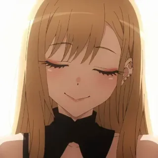 ❤️ 09a9a5ee Marin Kitagawa My Dress-Up Darling Anime, Cô gái, Tóc vàng, Dễ thương, Cười, Cosplay, Marin Kitagawa whatsapp sticker