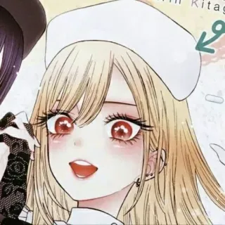 ❤️ 37ec32ea Marin Kitagawa My Dress-Up Darling Anime, Cô gái, Tóc vàng, Cosplay, Marin Kitagawa whatsapp sticker