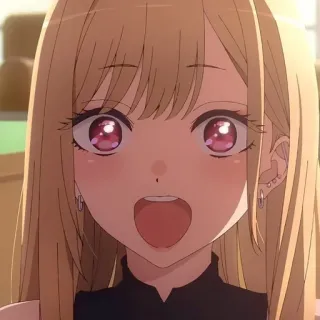 ❤️ 5056e3d0 Marin Kitagawa My Dress-Up Darling Anime, cô gái, Marin Kitagawa, My Dress-Up Darling, dễ thương, fanart whatsapp sticker