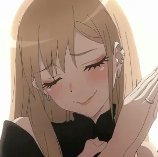 ❤️ c5638e16 Marin Kitagawa My Dress-Up Darling Anime, Cô gái, Marin Kitagawa, My Dress-Up Darling, tóc vàng, Cosplay whatsapp sticker