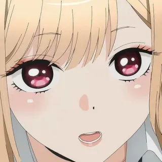 ❤️ dc7d375d Marin Kitagawa My Dress-Up Darling Anime, Phụ nữ, Dễ thương, Tóc vàng, Chân dung, Xinh đẹp, Khuôn mặt, Marin Kitagawa whatsapp sticker