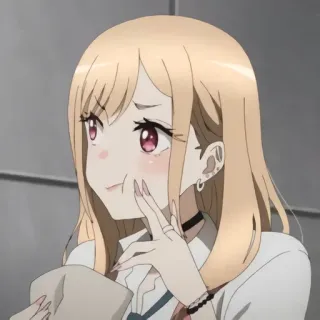 ❤️ e625e637 Marin Kitagawa My Dress-Up Darling Anime, Dễ thương, Cô gái, Marin Kitagawa, My Dress-Up Darling, Đỏ mặt whatsapp sticker