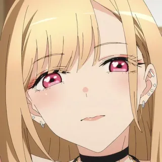 ❤️ e9791b77 Marin Kitagawa My Dress-Up Darling Anime, Cô gái, Dễ thương, Tóc vàng, Marin Kitagawa, My Dress-Up Darling whatsapp sticker