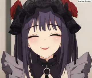 ☺️ 36ad9d90 Marin Kitagawa My Dress-Up Darling Anime, Dziewczyna, Słodka, Cosplay, Uśmiechnięta, Szczęśliwa, Marin Kitagawa, My Dress-Up Darling telegram sticker