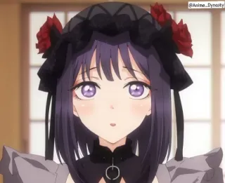 😯 9bd35132 Marin Kitagawa My Dress-Up Darling Anime, Dziewczyna, Cosplay, Fioletowe włosy, Słodka, Marin Kitagawa, My Dress-Up Darling telegram sticker