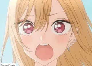 😮 ae86085d anime, dziewczyna, zszokowana, zaskoczona, słodka, kreskówka, animacja telegram sticker