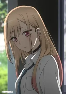 😔 d78b4e86 Marin Kitagawa My Dress-Up Darling Anime, Słodkie, Dziewczyna, Kreskówka, Manga, Portret telegram sticker