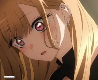 😦 da086dde Marin Kitagawa My Dress-Up Darling Anime, Marin Kitagawa, My Dress-Up Darling, słodkie, dziewczyna, Manga telegram sticker