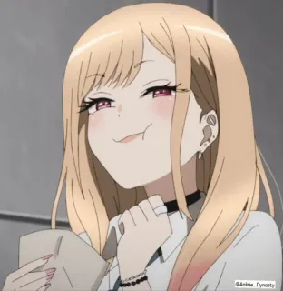 😋 e9cc7373 Marin Kitagawa My Dress-Up Darling Anime, Słodkie, Dziewczyna, Uśmiechnięta, Marin Kitagawa, My Dress-Up Darling telegram sticker