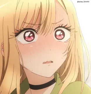 😳 f5c471a8 Marin Kitagawa My Dress-Up Darling Anime, Słodkie, Dziewczyna, Wyraz twarzy, My Dress-Up Darling, Marin Kitagawa telegram sticker