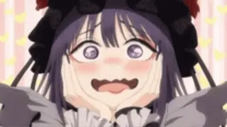 🌨 afdab12e Marin Kitagawa My Dress-Up Darling Anime, Kreskówka, Wyraz, Wyraz twarzy, Śmieszne, Marin Kitagawa, My Dress-Up Darling telegram sticker