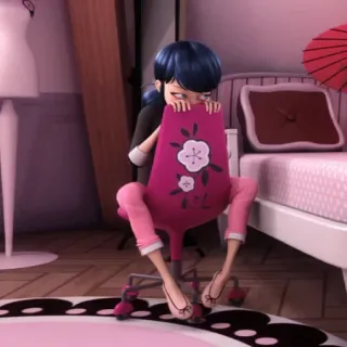 😢 19642b92 Marinette Dupain-Cheng Miraculous: Tales of Ladybug & Cat Noir Kartun, Anime, Animasi, Marinette, Miraculous Ladybug whatsapp sticker