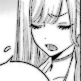 🤍 1899bca3 Anime, Manga, Dziewczyna, Kobieta, Twarz, Czarno-białe whatsapp sticker