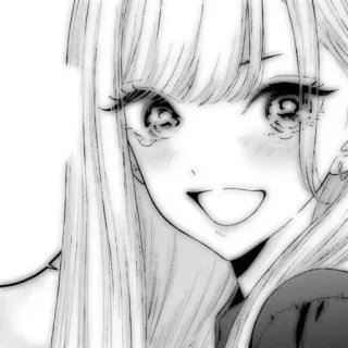 🤍 75f02953 Anime, Manga, Dziewczyna, Słodkie, Uśmiech, Szczęśliwy whatsapp sticker