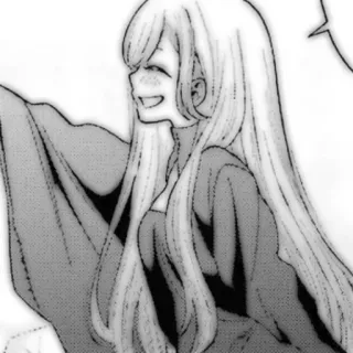 🤍 7e3b41a2 dziewczyna anime, manga, uśmiechnięta, kawaii whatsapp sticker