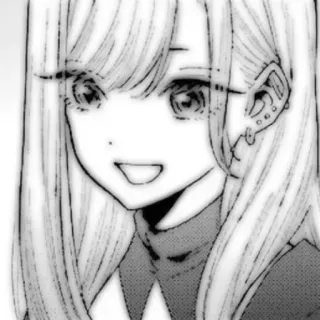 🤍 9d9bb9a4 Anime, Manga, Dziewczyna, Portret, Ilustracja, Kreskówka whatsapp sticker