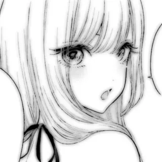 🤍 c213b1ed Anime, Manga, Dziewczyna, Postać, Ilustracja whatsapp sticker