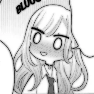 🤍 caba6104 BLUSH Anime, Manga, Kreskówka, Rumieniec, Słodkie, Kawaii, Chibi whatsapp sticker