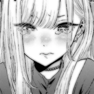 🤍 dbbb35f4 Anime, Manga, Dziewczyna, Portret, Smutny whatsapp sticker