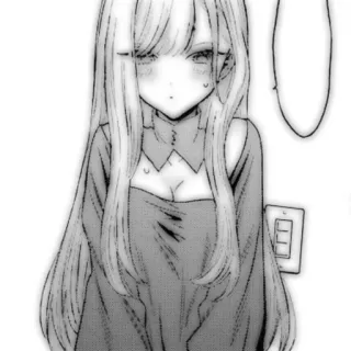 🤍 ec35a78d Anime, Dziewczyna, Manga, Kawaii, Słodkie, Ilustracja whatsapp sticker