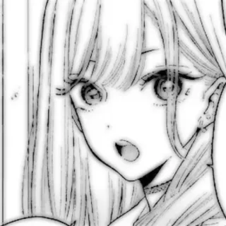 🤍 fdb3019d Anime, Dziewczyna, Manga, Portret, Kreskówka whatsapp sticker