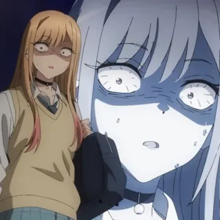 🥟 2624c1ff Marin Kitagawa My Dress-Up Darling anime, sốc, manga, sợ hãi, vui nhộn telegram sticker