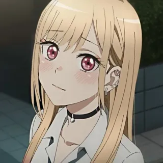 🥟 838acf6f Marin Kitagawa My Dress-Up Darling Anime, Cô gái, Tóc vàng, Dễ thương, Manga, Kawaii telegram sticker