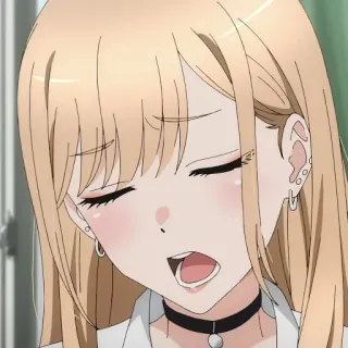 ❤️ 1fc2b537 Anime, Chica, Rubia, Ilustración, Personaje whatsapp sticker