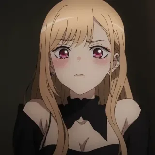 ❤️ 3a30fc1f Marin Kitagawa My Dress-Up Darling Anime, Chica, Rubia, Personaje, Linda, Marin Kitagawa whatsapp sticker