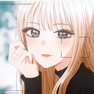 ❤️ 7dc668c9 Anime, Chica, Retrato, Mujer, Dibujo animado whatsapp sticker