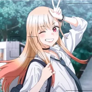 Marin kitawaga by @Animeaddition telegram stickers