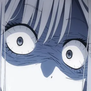 ❤️ c5984e91 anime, cara, shock, expresión, asustado whatsapp sticker