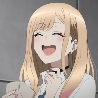 ❤️ e9a92217 anime, chica, sonriendo, personaje, linda, retrato whatsapp sticker