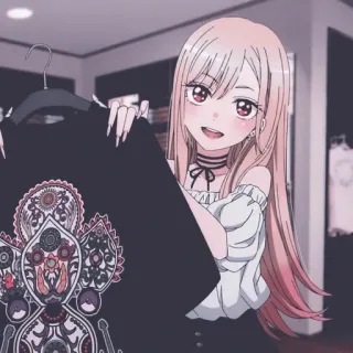 😃 b453a82f Marin Kitagawa My Dress-Up Darling Anime, Lucu, Gadis, Mode, Cosplay whatsapp sticker