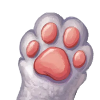 🖐 197593b1 cat paw, animal paw, cute, pet, domestic animal, cat, animal telegram sticker