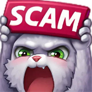 😡 c2fbbf02 SCAM scam, cartoon, fraud, warning, alert, angry telegram sticker