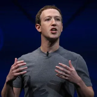😯 2a1e7f0a Mark Zuckerberg Mark Zuckerberg, Facebook, CEO, Technologie, Sociale media telegram sticker