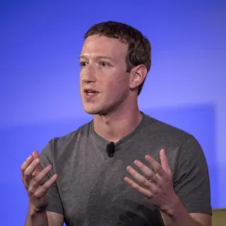 🙂 d0c6889c Mark Zuckerberg persoon, zakenman, CEO, technologie, sociale media telegram sticker