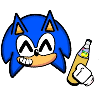 🍹 8cd243fd Sonic โซนิค, โซนิค เดอะ เฮดจ์ฮ็อก, วิดีโอเกม, เครื่องดื่ม, การ์ตูน, อนิเมะ telegram sticker