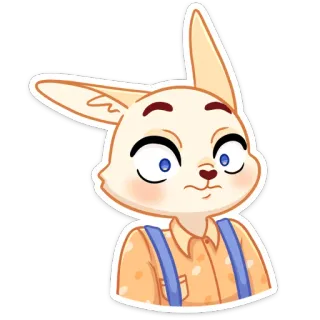 😳 d730228b coniglio, cartone animato, coniglietto, animale, personaggio, carino telegram sticker