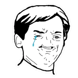 😥 5228c97b Trollface Meme, Troll, Grappig, Internet meme, Trollface telegram sticker