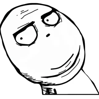 😳 cf721f2a 表情包, Trollface, 互联网, 搞笑, 表情 telegram sticker