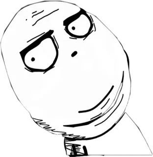 😐 08bf3e40 Meme, Cara, Expresión, Divertido, Internet telegram sticker