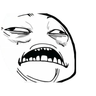 😐 08edc6cb Meme, Meme de internet, Rage Face, Divertido telegram sticker