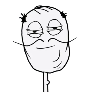 😐 0d4bce32 Meme, Cara, Gracioso, Internet telegram sticker